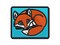 Baby Fox Woodland Animal Multi-Color Embroidered Iron-On or Hook & Loop Patch Applique